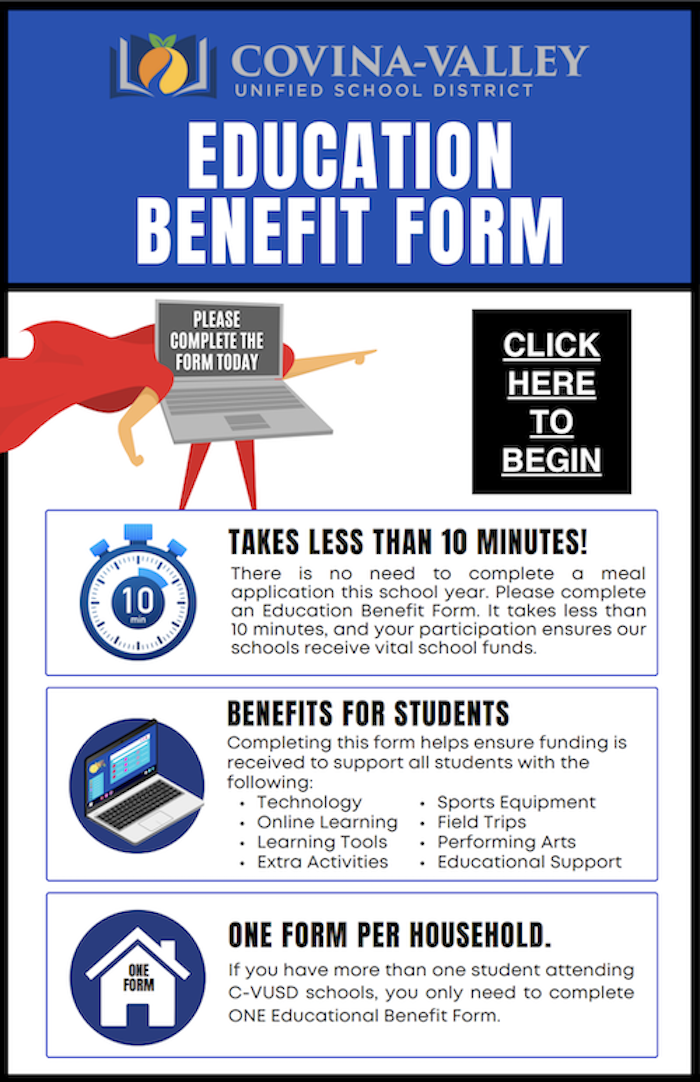 Click to complete education benefit form